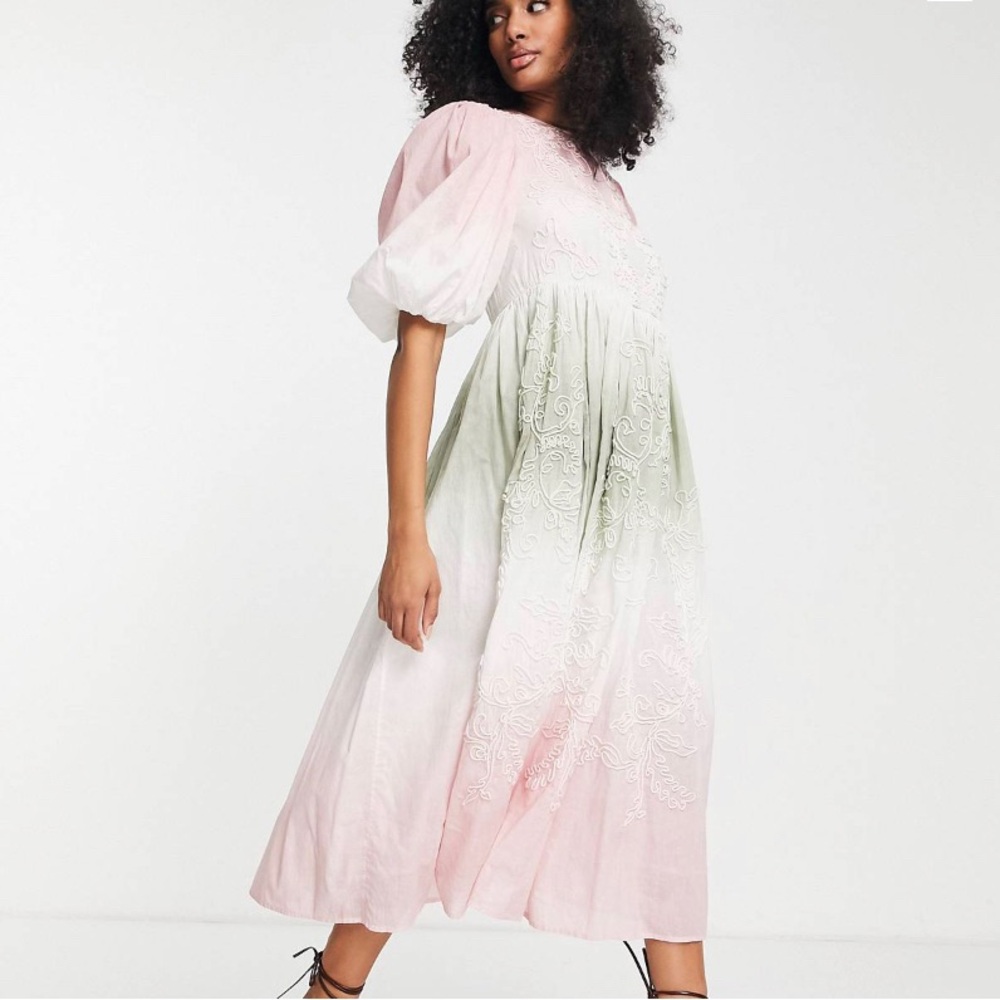 Never worn with tags ASOS ombre maxi dress